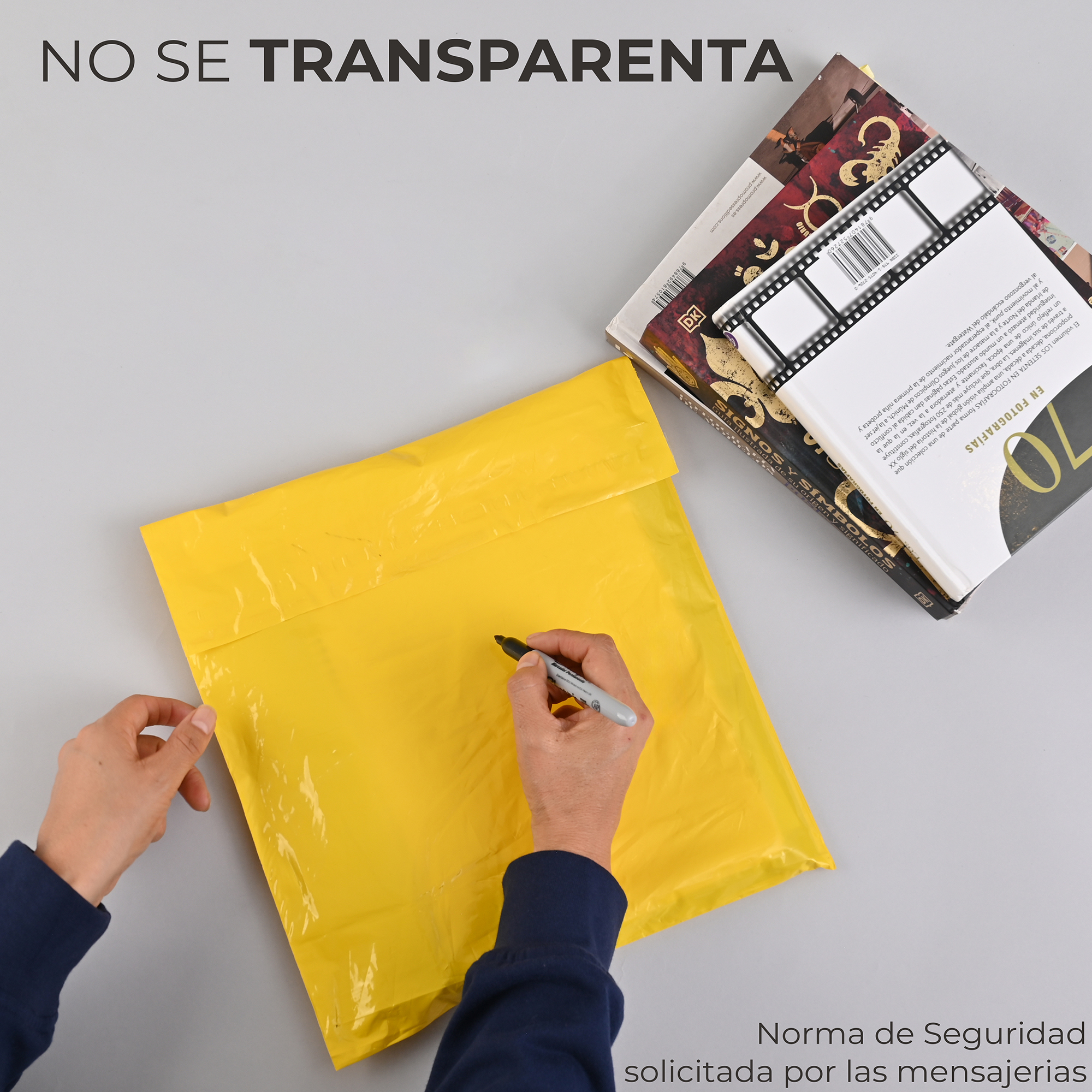 Paquete de 100 Piezas Bolsa Sobre Para Paquetería 30 X 40 Cm Tamaño MEDIANO  Envíos E-Commerce, Mensajería, Adhesivo, Poly Plástico Resistente, Impermeable MOD:A023