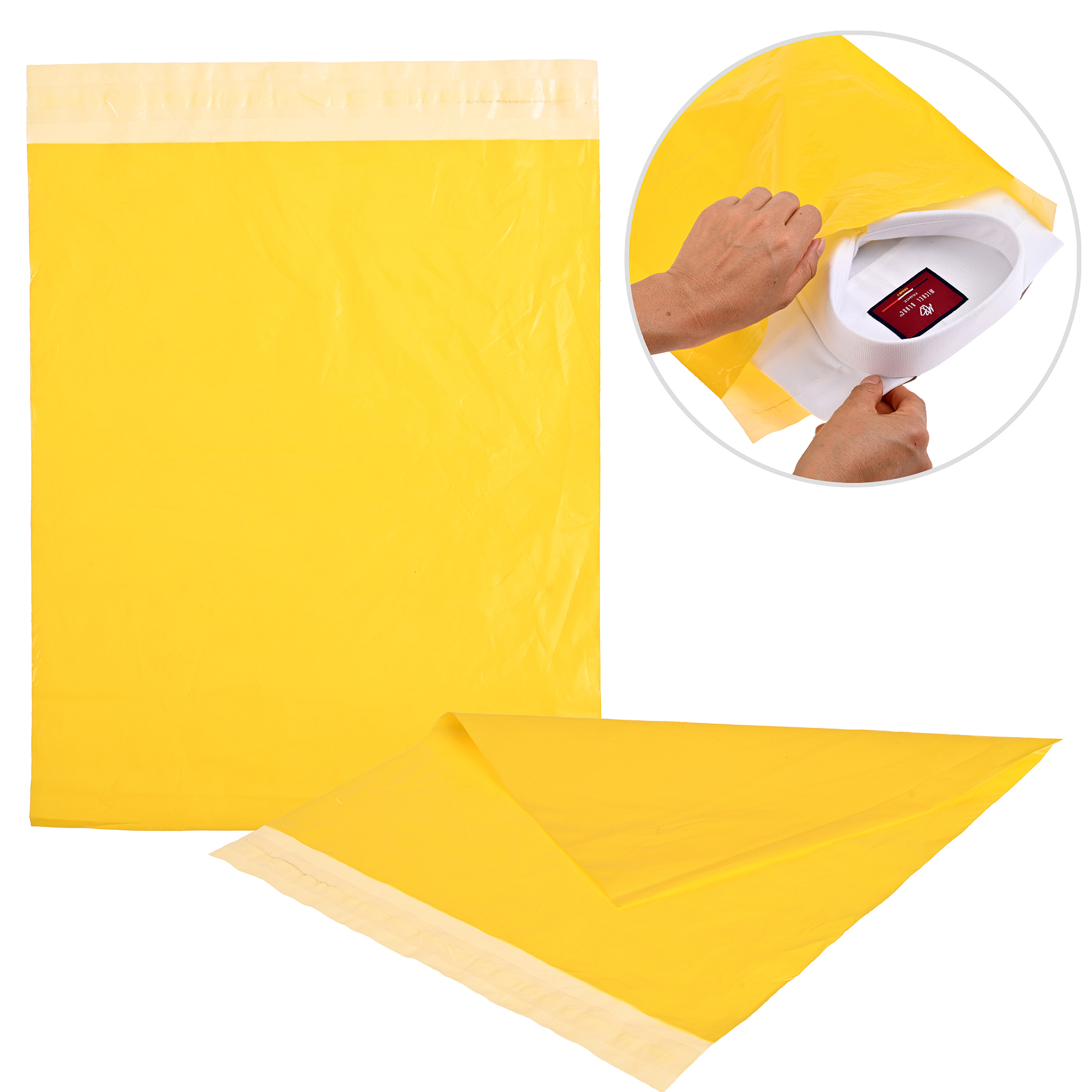 Paquete de 100 Piezas Bolsa Sobre Para Paquetería 30 X 40 Cm Tamaño MEDIANO  Envíos E-Commerce, Mensajería, Adhesivo, Poly Plástico Resistente, Impermeable MOD:A023