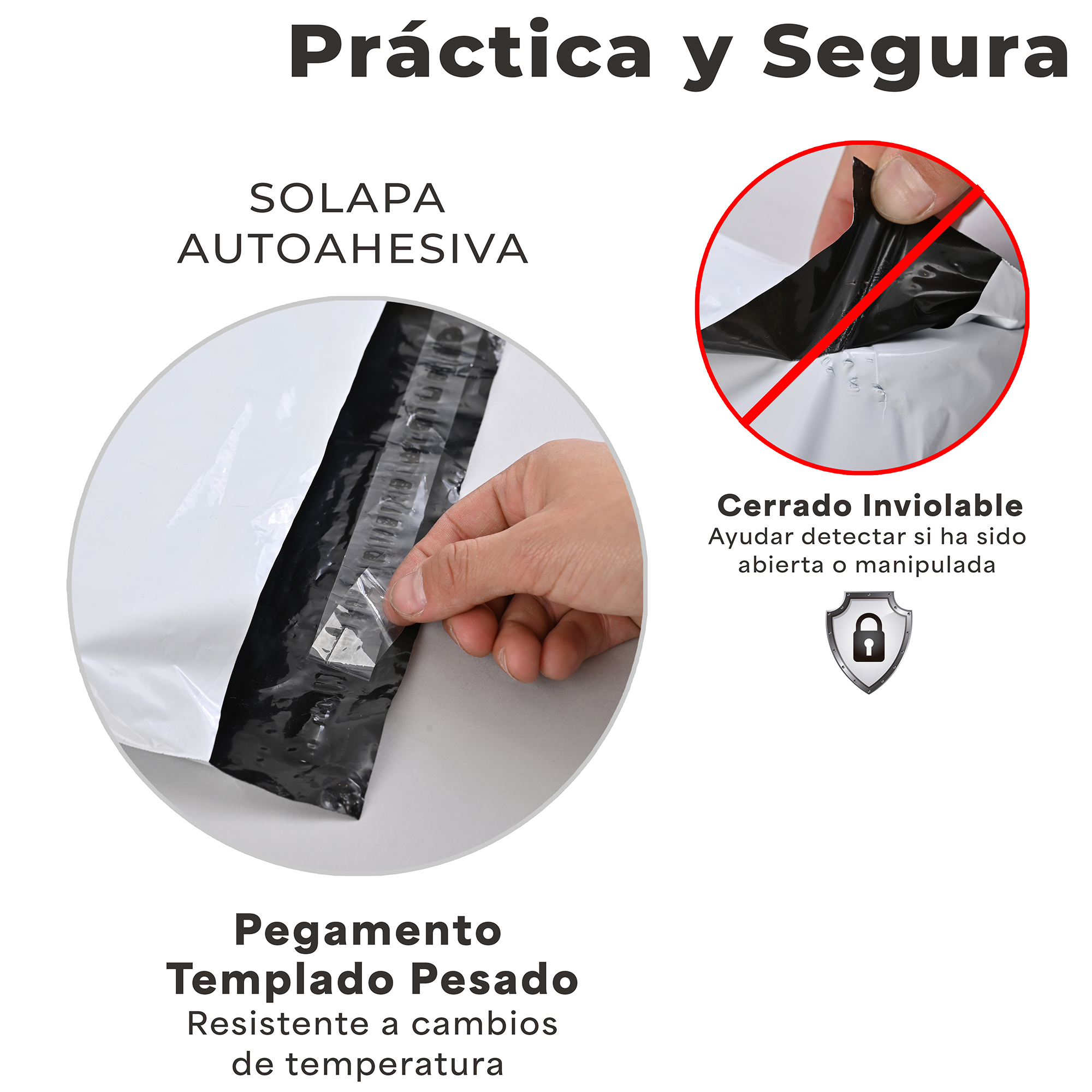 Paquete de 100 Piezas Bolsa Sobre Para Paquetería 30 X 40 Cm Tamaño MEDIANO  Envíos E-Commerce, Mensajería, Adhesivo, Poly Plástico Resistente, Impermeable MOD:A023
