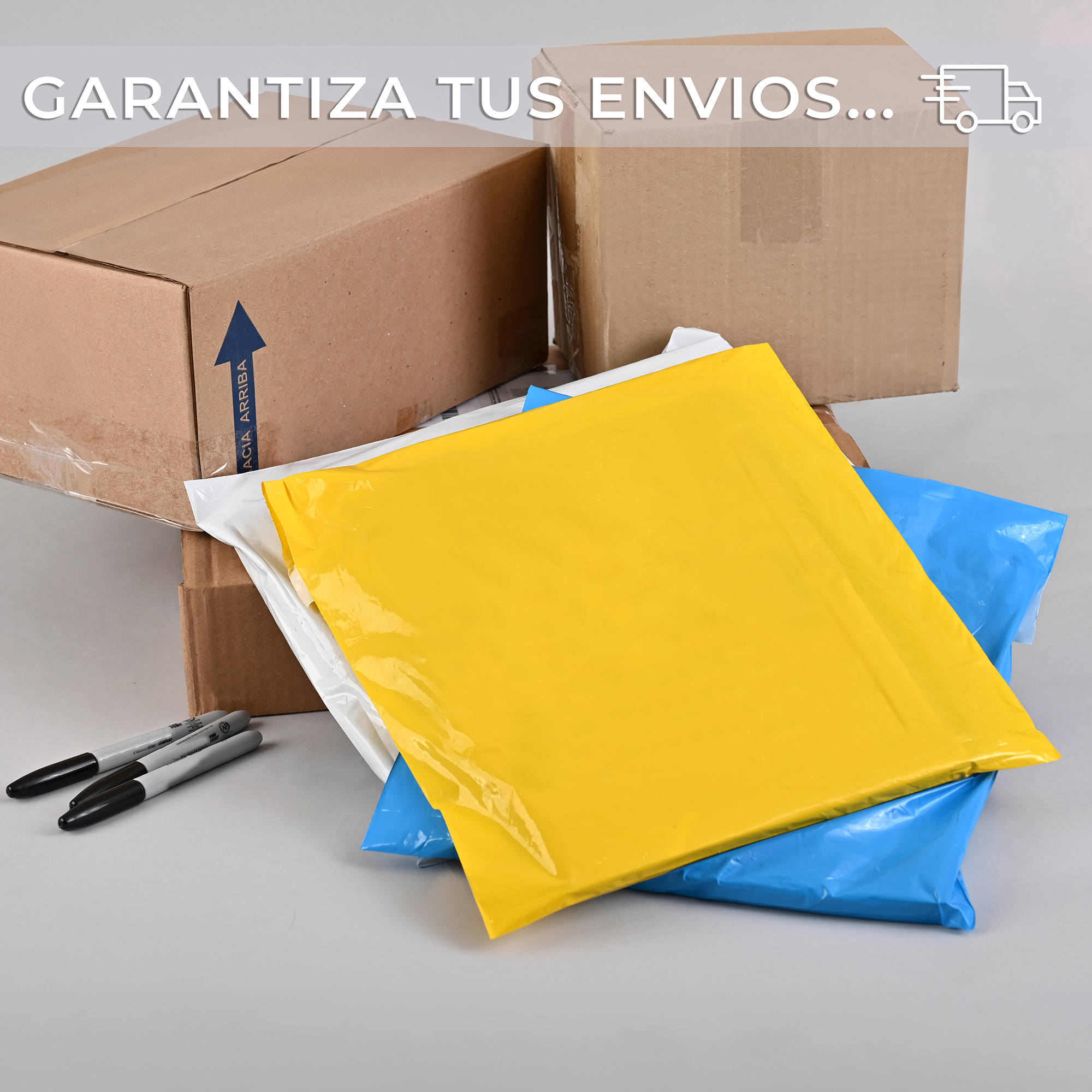 Paquete de 100 Piezas Bolsa Sobre Para Paquetería 30 X 40 Cm Tamaño MEDIANO  Envíos E-Commerce, Mensajería, Adhesivo, Poly Plástico Resistente, Impermeable MOD:A023