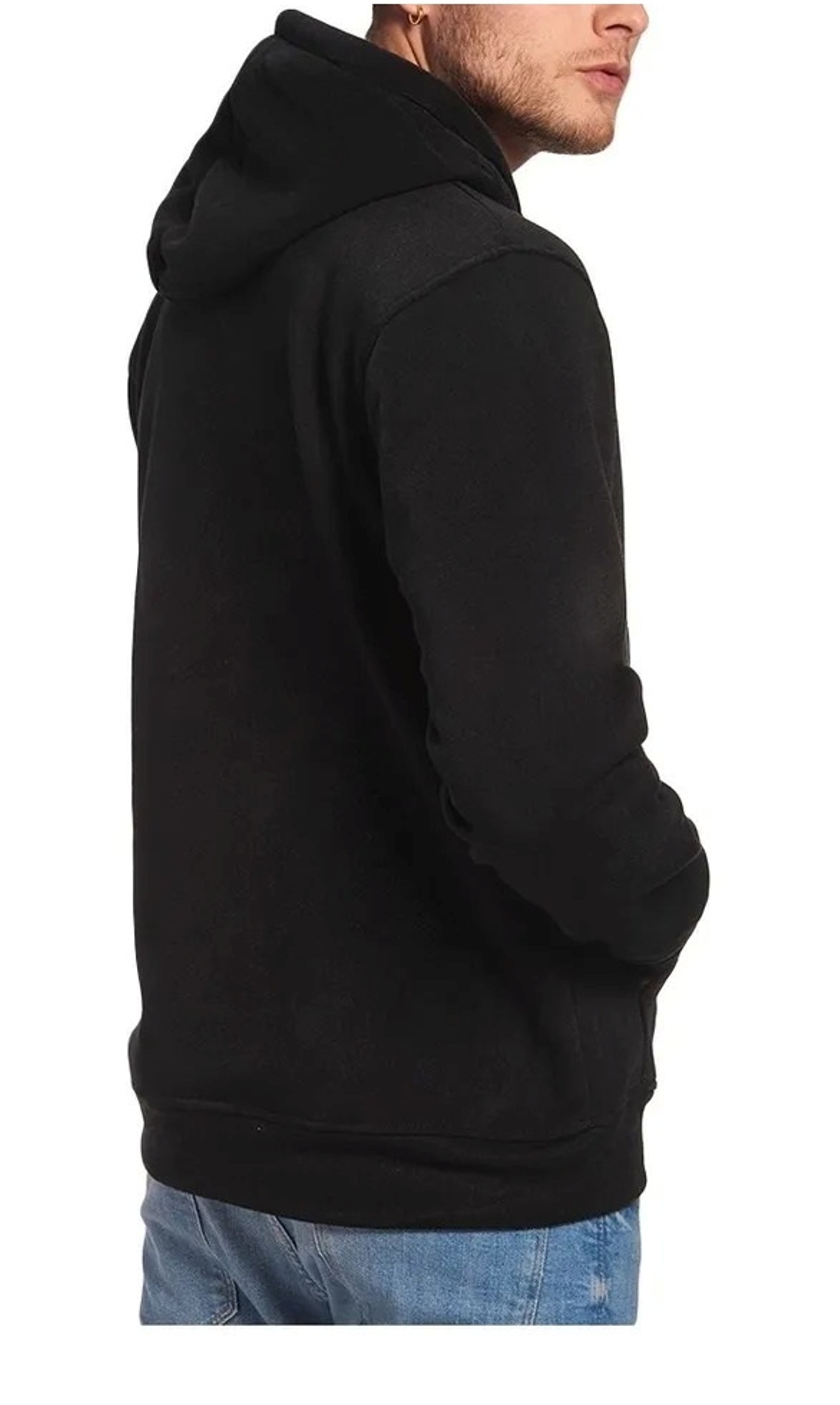 Sudadera Negra Con Capucha Unisex