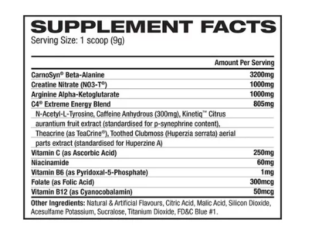 Pre entreno C4 Original Cellucor 390 g 60 Sev.