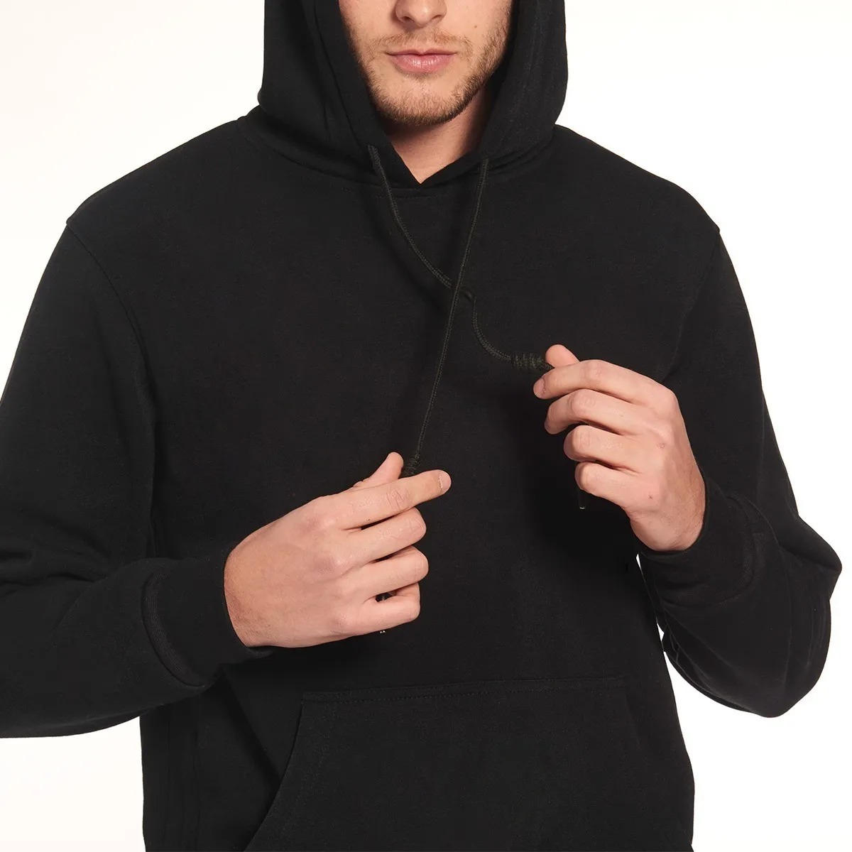 Sudadera Negra Con Capucha Unisex