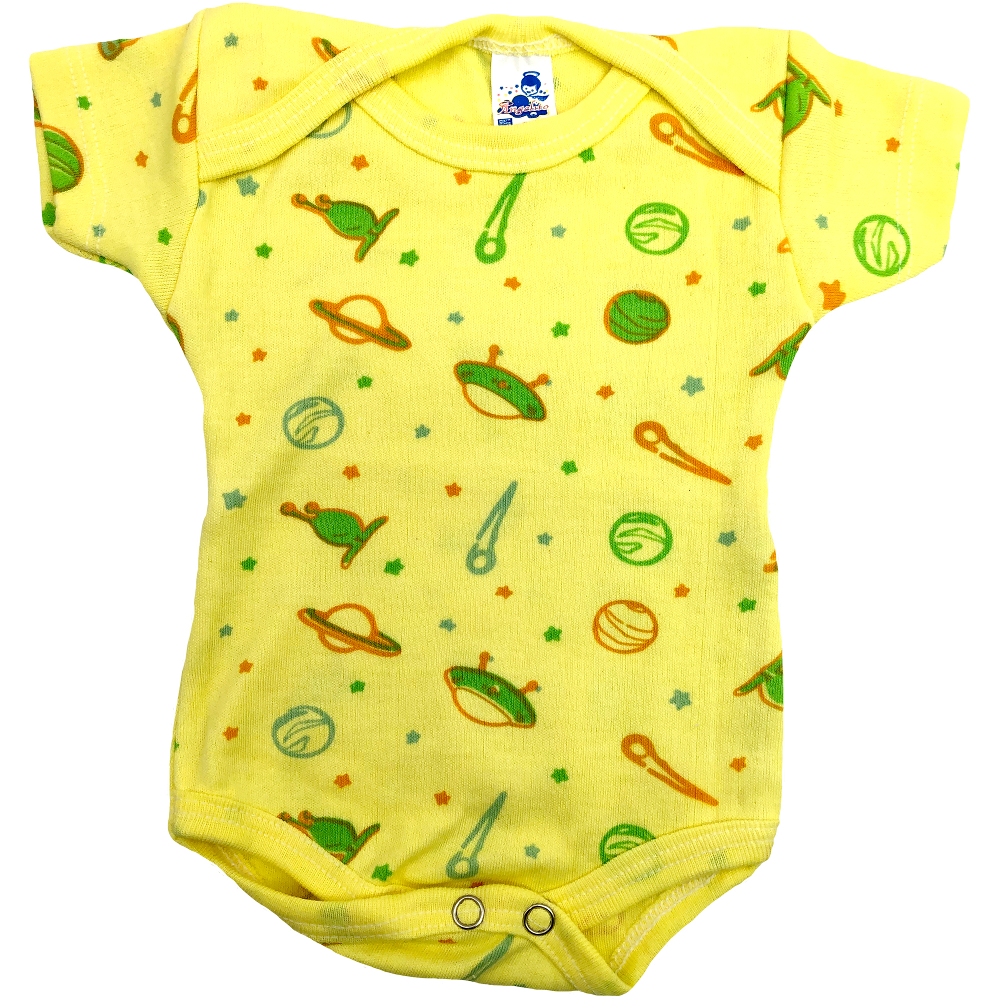 Pañaleros 100% Algodón Manga Corta Liso Y Estampado Set 6 Piezas