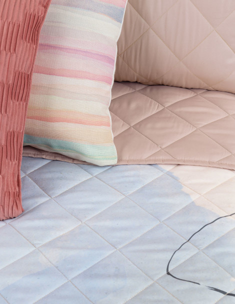 Edredón Matrimonial Doble Vista con Fundas Torre Eiffel ESQUIMAL