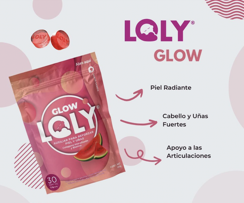 Loly® GLOW Gomitas con colágeno hidrolizado