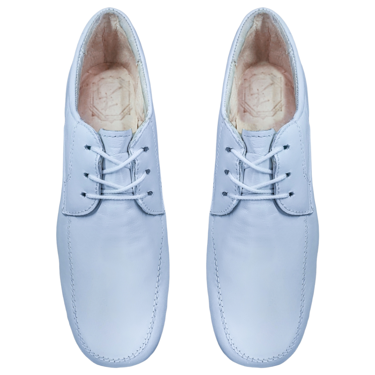 Zapato Enfermería Clínico Hotelero Cómodo Piel Blanco BE60-3.