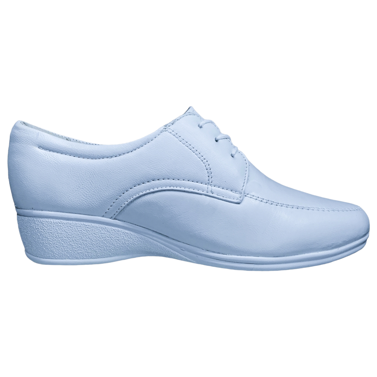 Zapato Enfermería Clínico Hotelero Cómodo Piel Blanco BE60-3.