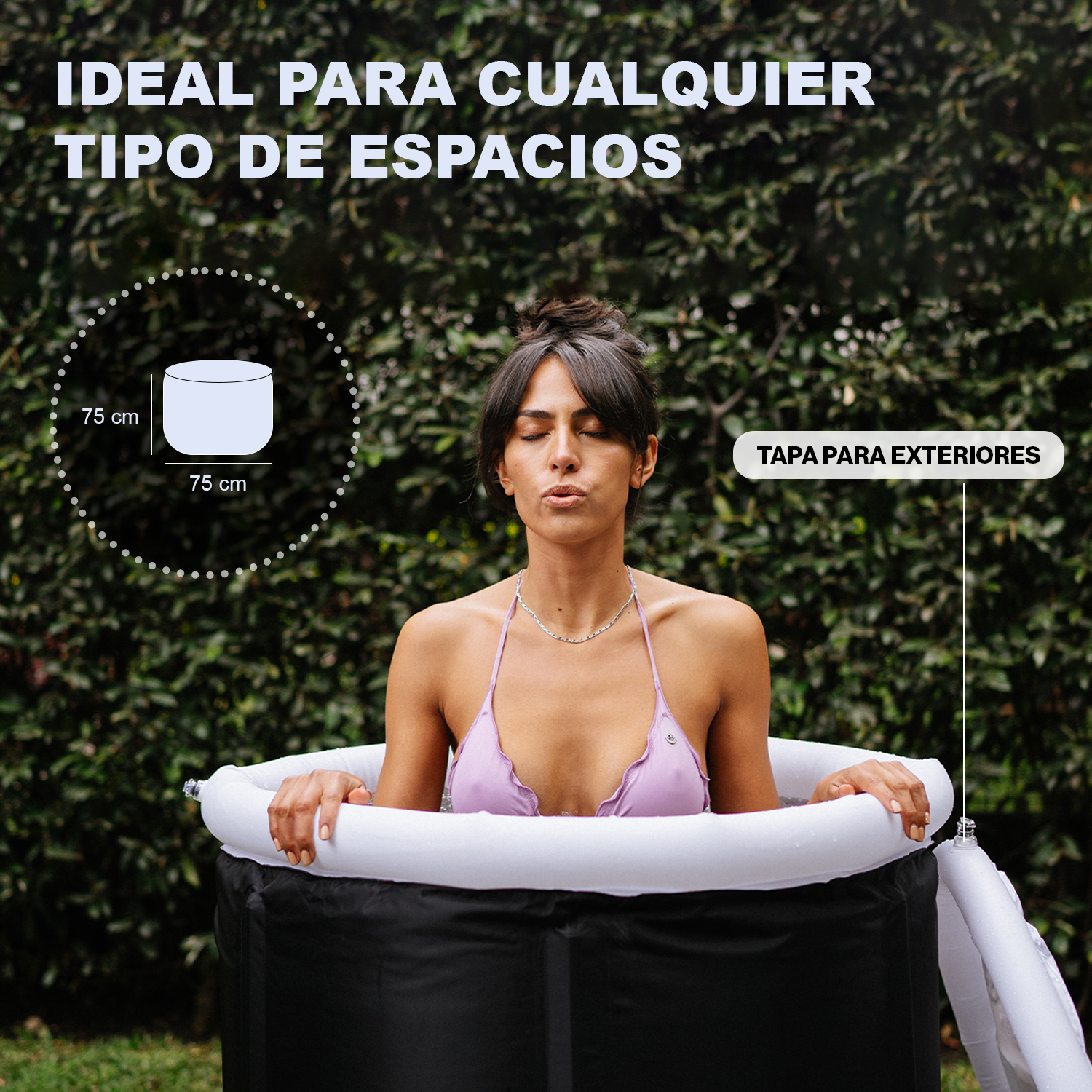 Tina Portátil Para Adultos Baño de Hielo Para Entrenamiento De Terapia de Agua Fría Tina Plegable Pa 