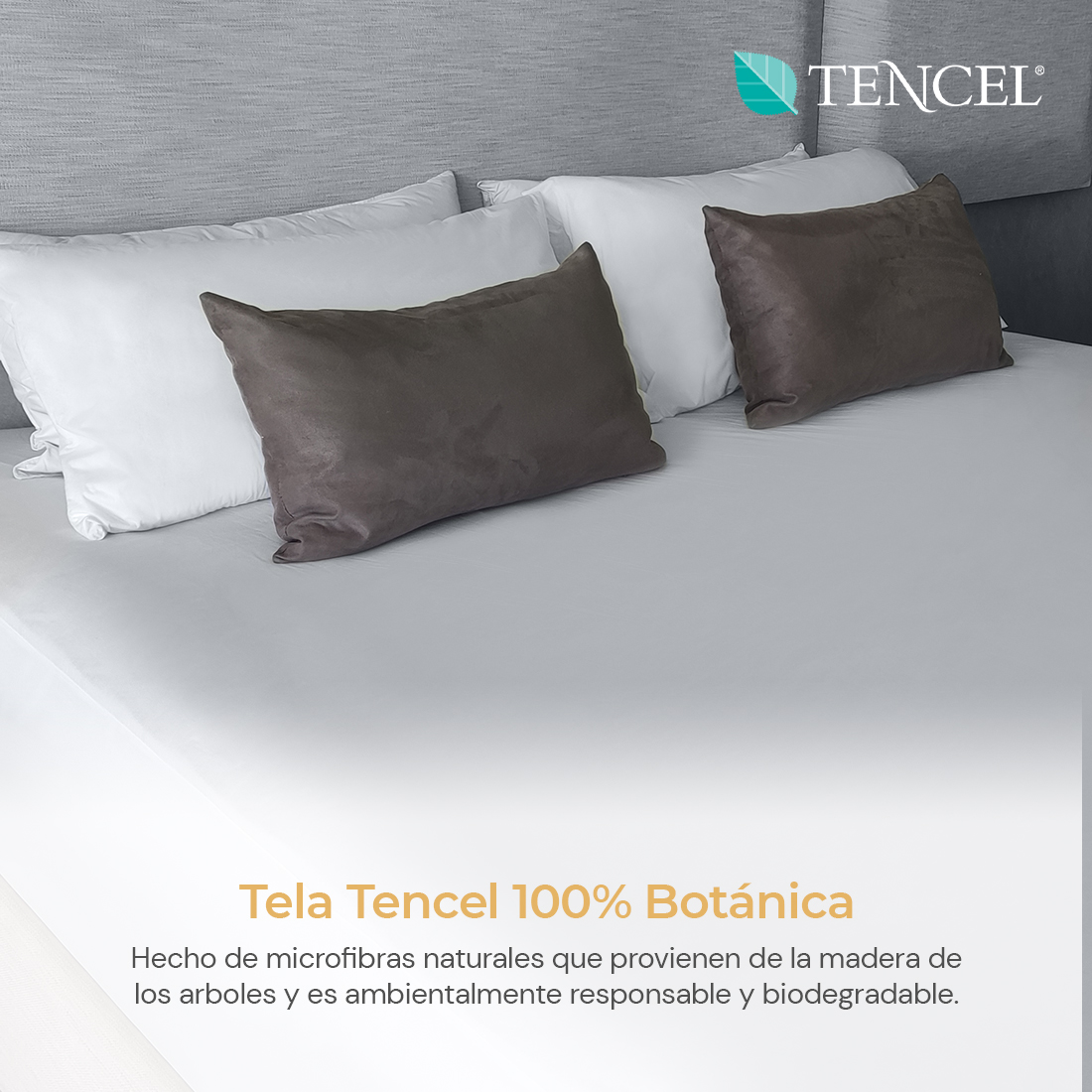 Cubre colchon King Size Impermeable Tela TENCEL PREMIUM ORGANICA Anti Acaros Hipoalergenico Ultra Dry.