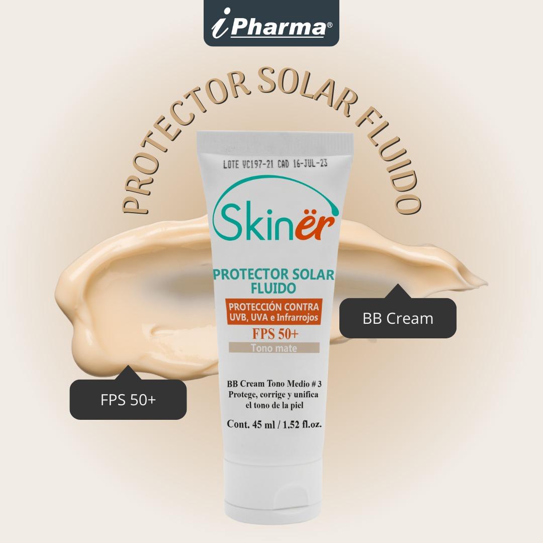 Protector solar Facial Skinër 45 ml. Filtro con maquillaje Tono # 3