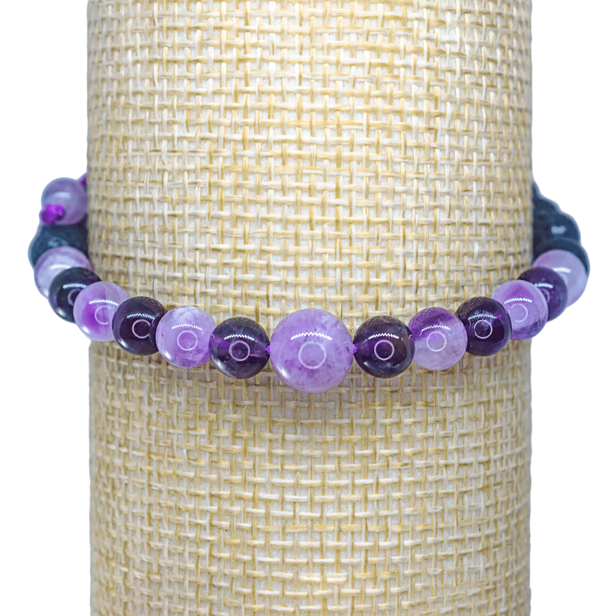 Pulsera mujer Antiestrés Cuarzo Amatista.