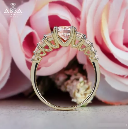 ANILLO DE COMPROMISO LUZÍA ORO 10K ABBA JOYAS 