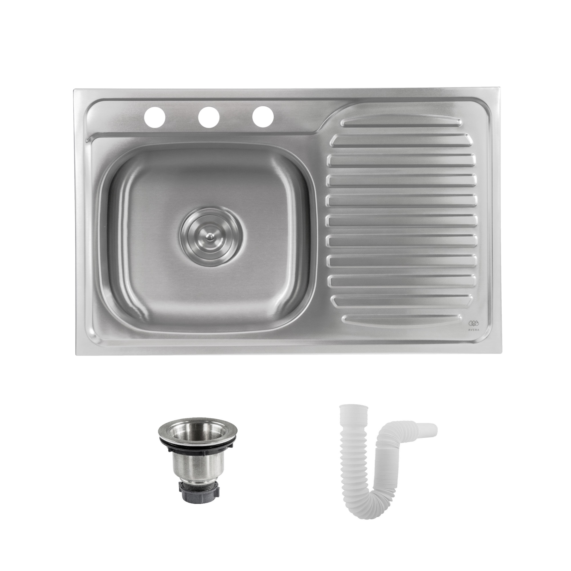 Combo Fregadero Tarja Acero Inoxidable Escurridor Empotre PAF02S