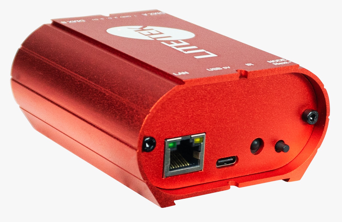 Interfaz Para Iluminación LITE TEK  Delux 1024, 2 Universos