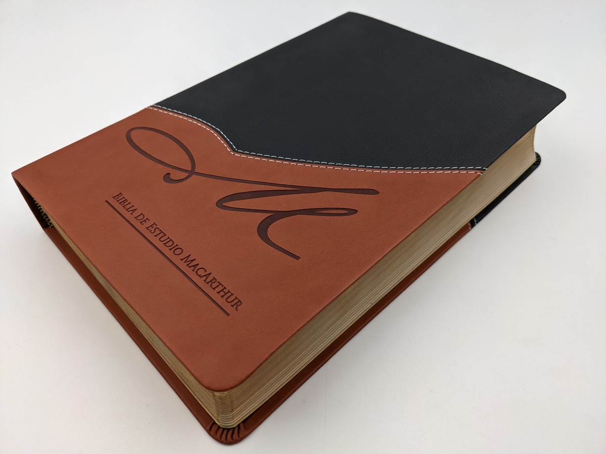 Biblia De Estudio Macarthur Rv1960, Imit. Piel, Duotono, Café