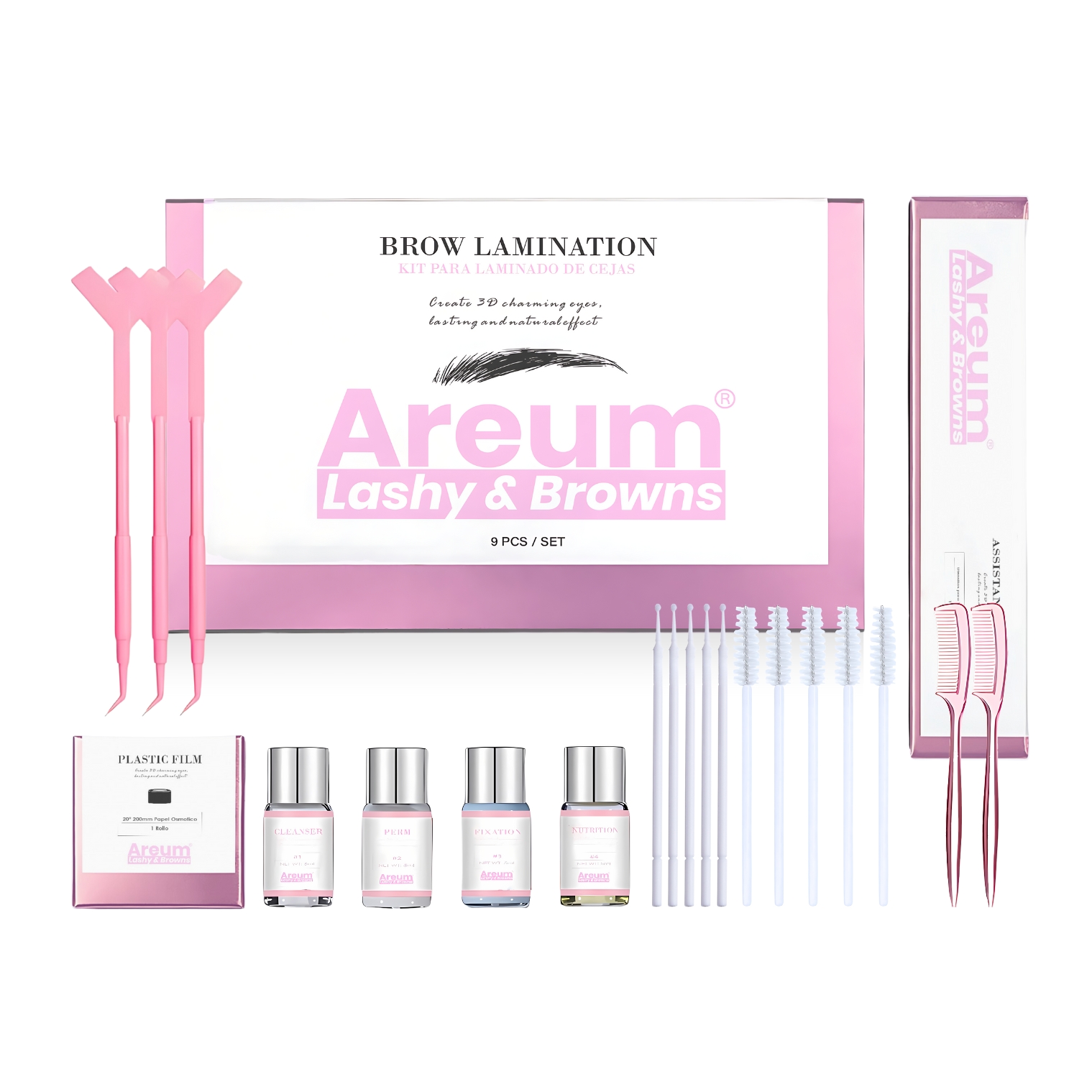 Kit Planchado De Cejas Profesional Areum Lashy Browns