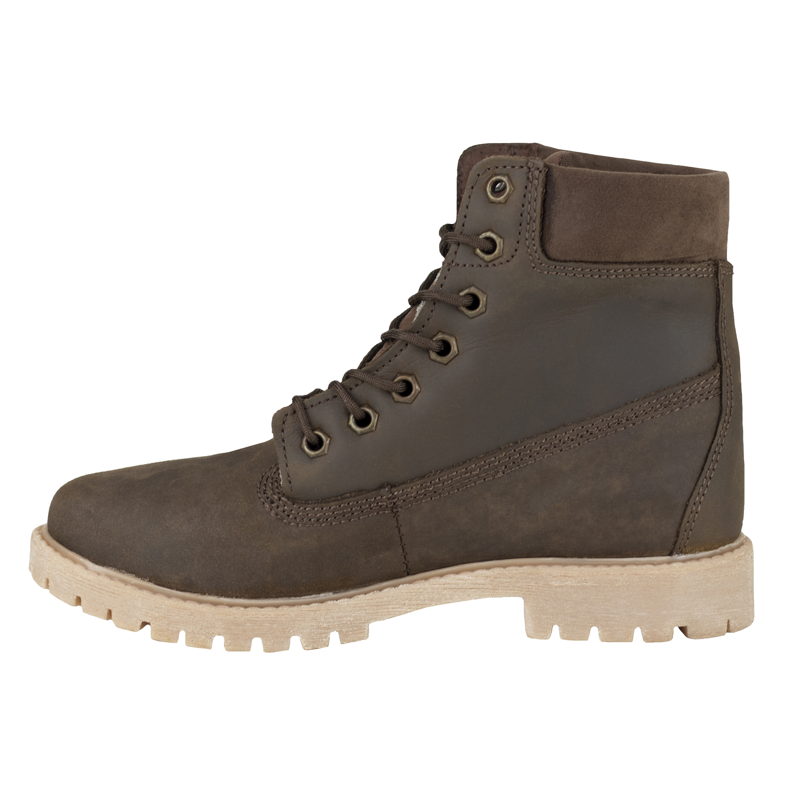 Botas Urbanas Mujer Caribu Confort Tipo Montaña 784-s Café