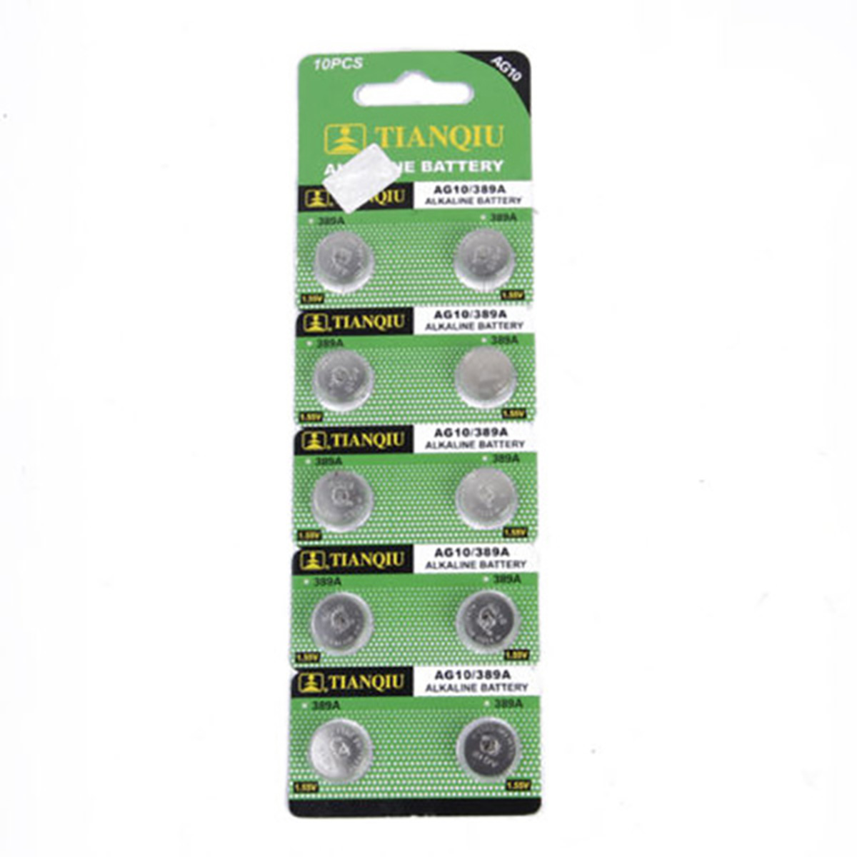 Paquete 10 Pilas de Botón AG10 LR1130 389.