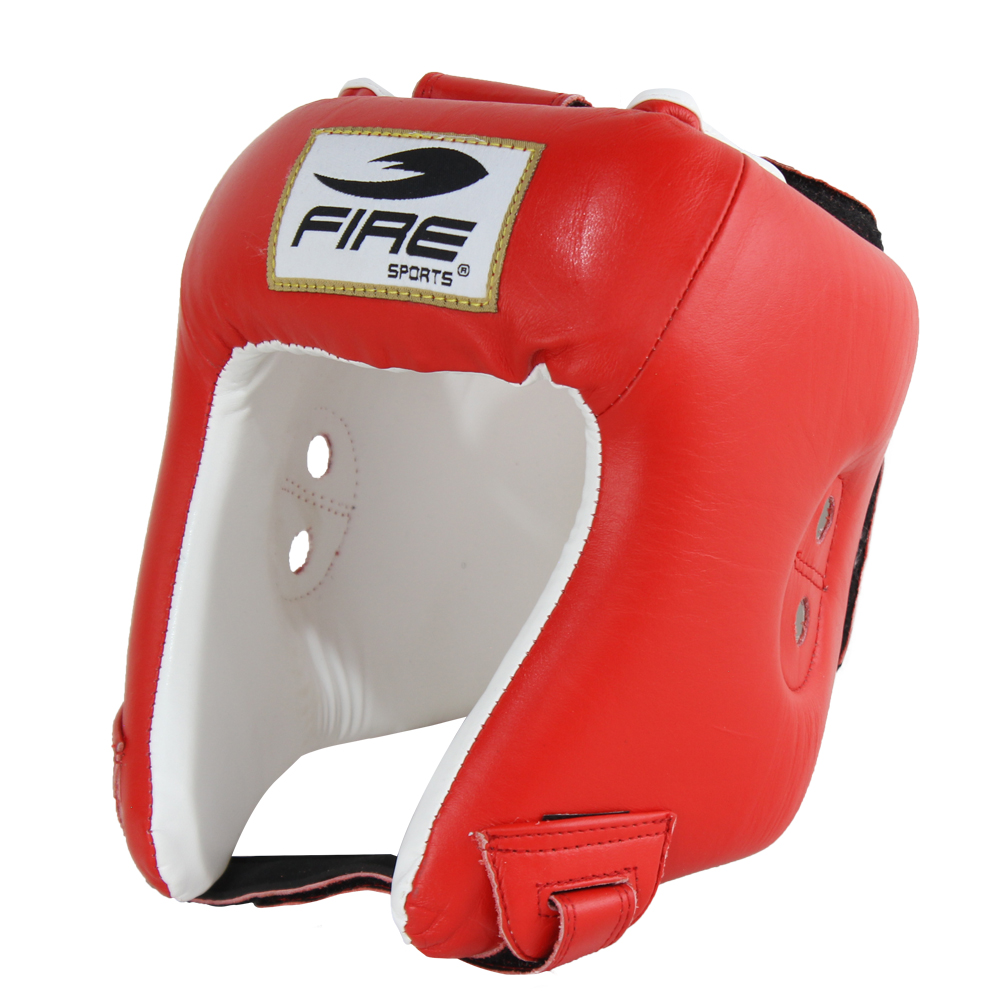 Careta de Piel Oficial para Competencias Olímpicas Rojo Fire Sports