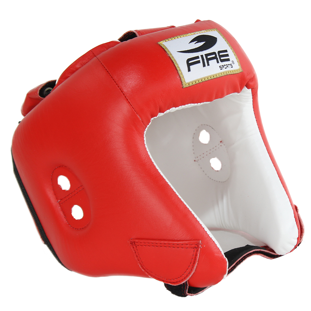 Careta de Piel Oficial para Competencias Olímpicas Rojo Fire Sports