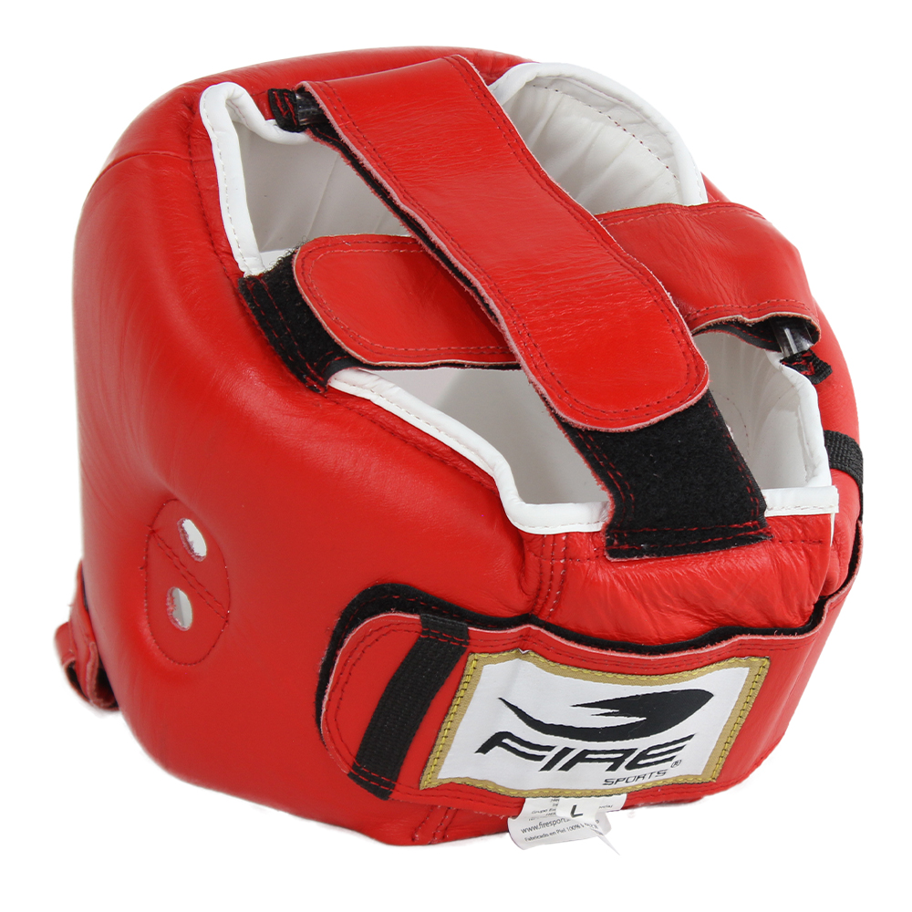 Careta de Piel Oficial para Competencias Olímpicas Rojo Fire Sports