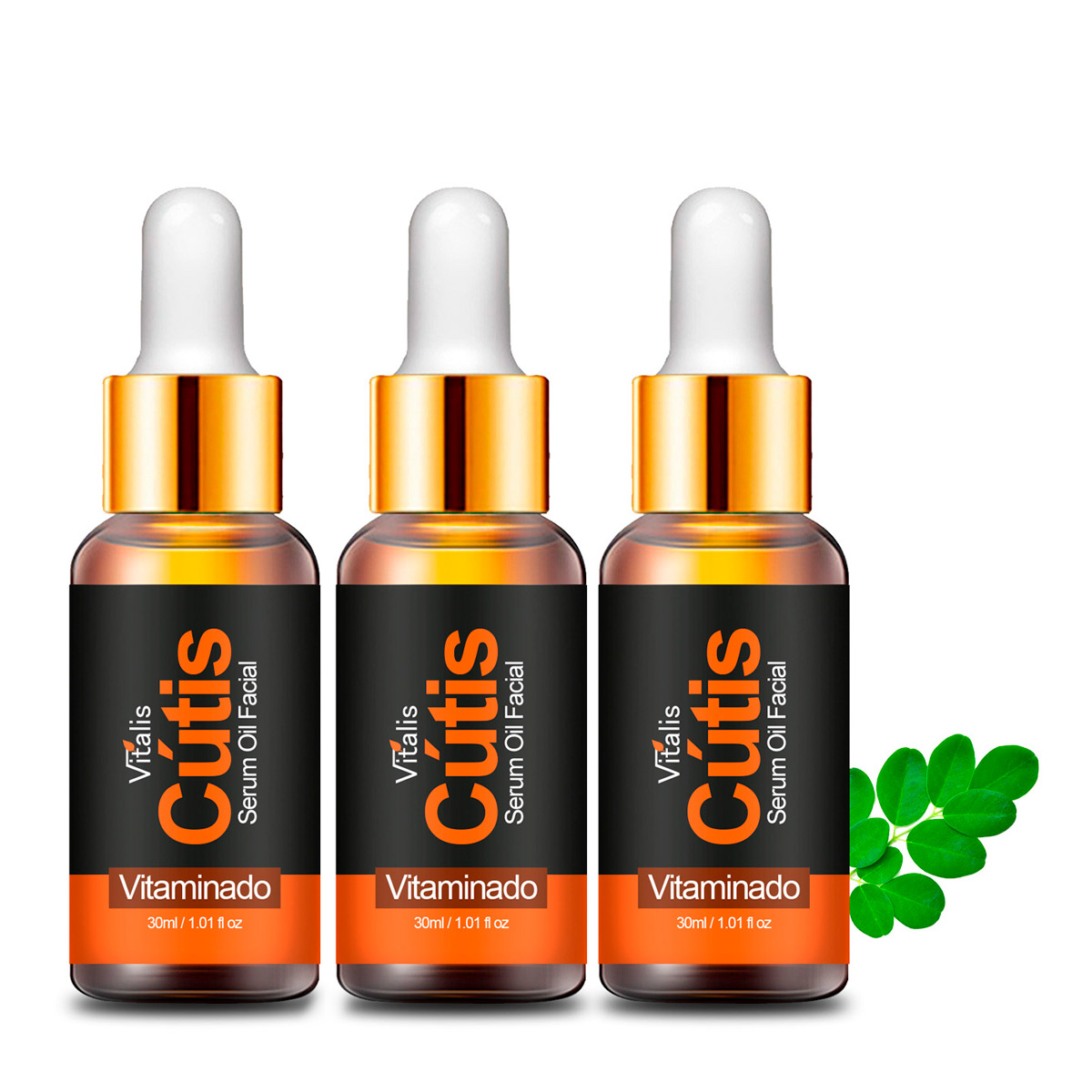 3 Serum Facial Antiedad Antimanchas Natural Vitamina C 30ml.