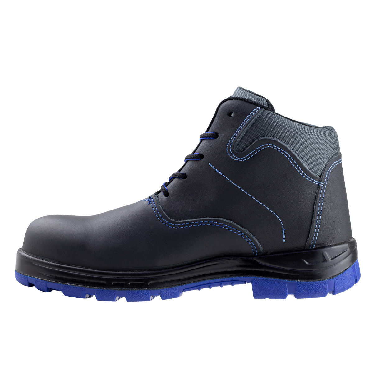 Bota Industrial Dieléctrica Para Hombre Van Vien INTT KLN3D Negro Azul.