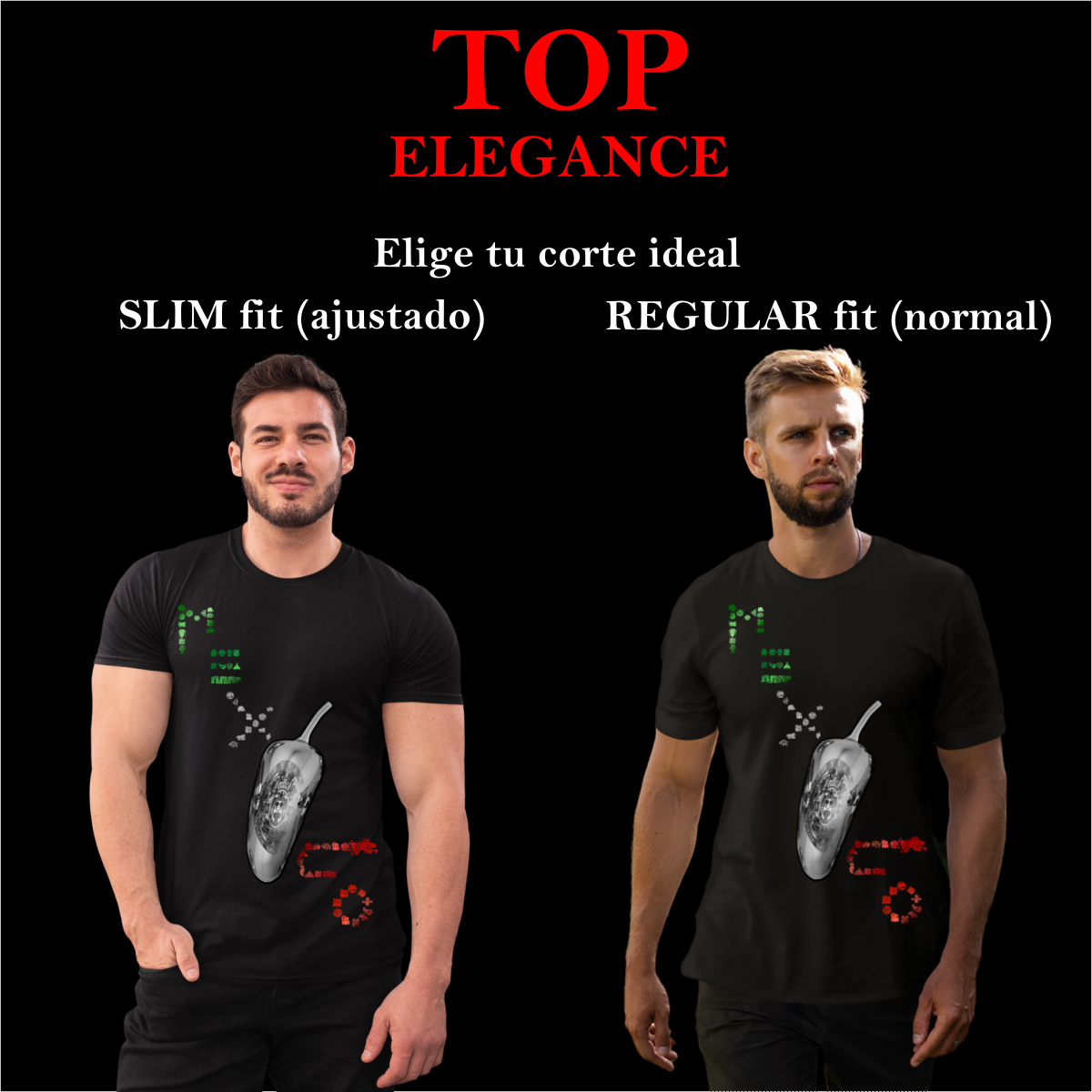 FINA playera Hombre Alta gama Reg y Slim Fit Viva México Mayas Calendario Azteca 