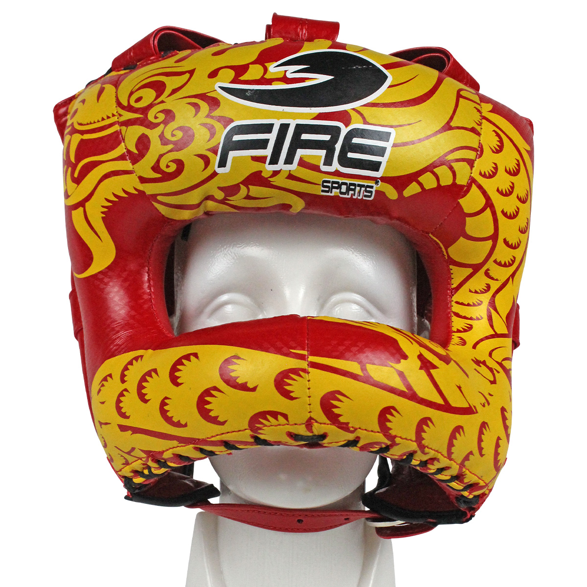 Careta de barra de PVC Fire Sports para box con diseño Dragón