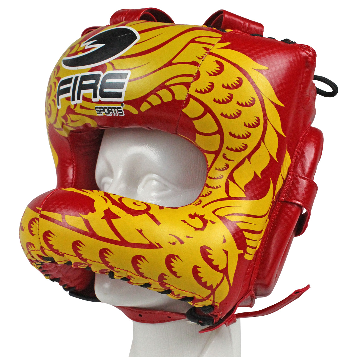 Careta de barra de PVC Fire Sports para box con diseño Dragón