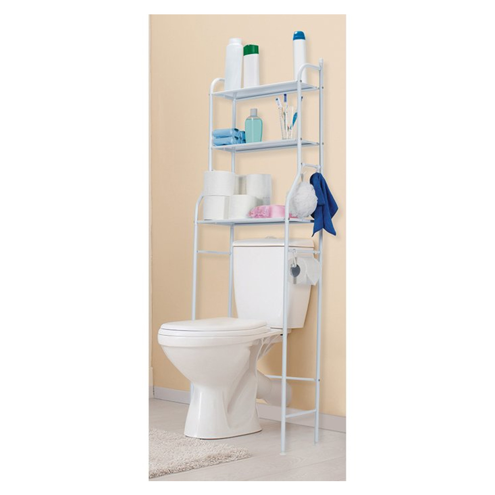 Organizador Mueble para Baño Estante para baño repisas 3 niveles Rack Wc Acero Inoxidable 