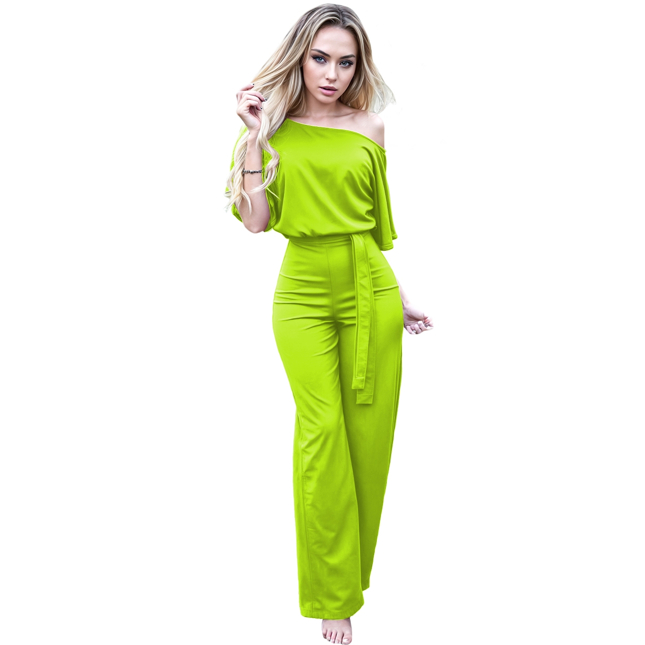 Jumper palazzo enterizo mono jumpsuit casual elegante xally 123 asimétrico cinturón