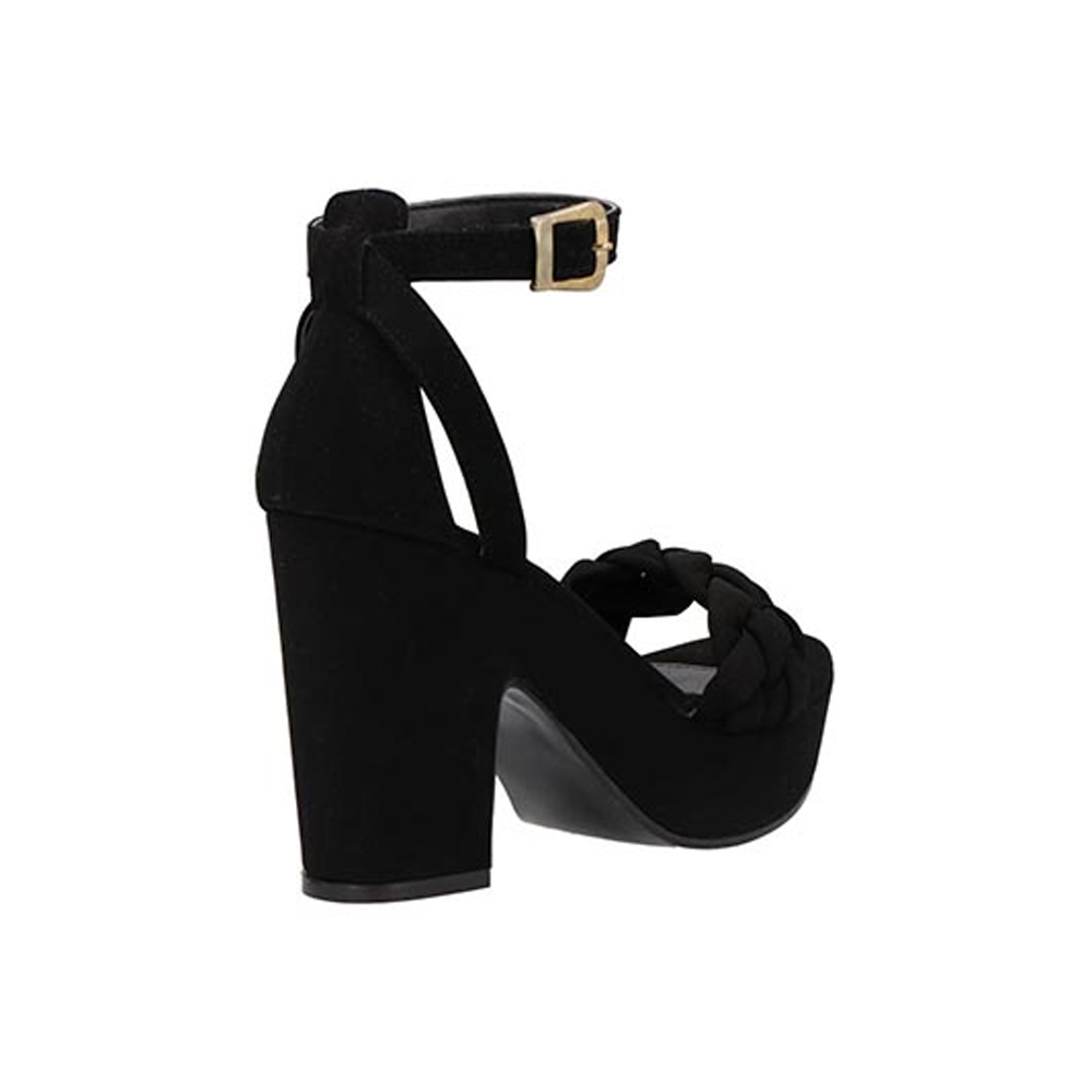 Zapatillas Plataforma Mujer Negro Glam Glam 5282 Tacones Dama Originales 