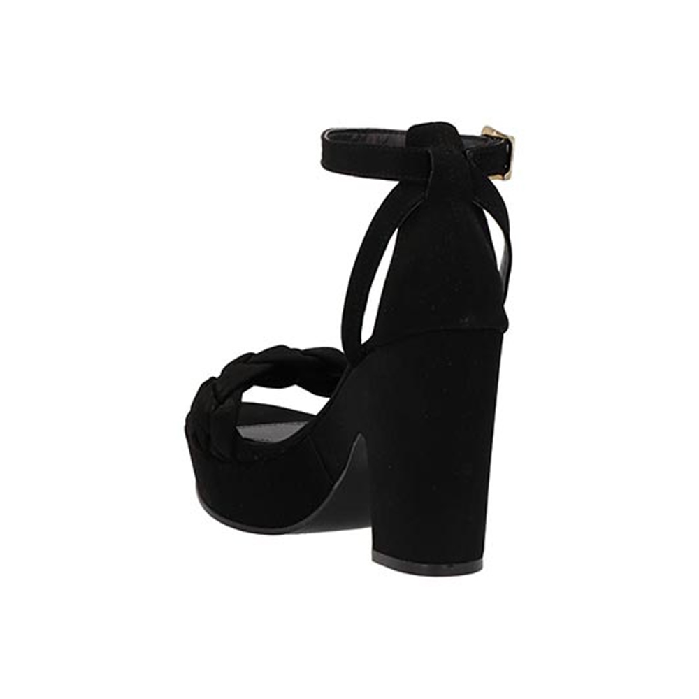 Zapatillas Plataforma Mujer Negro Glam Glam 5282 Tacones Dama Originales 