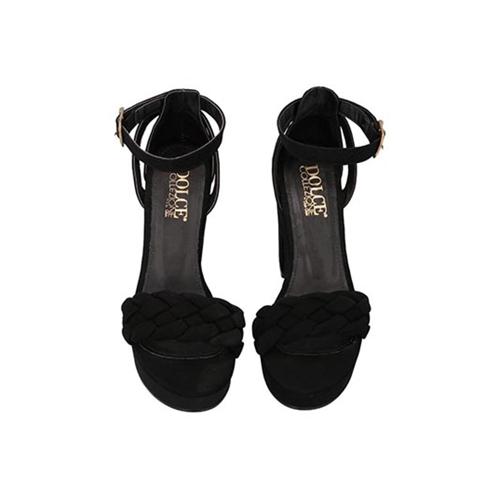 Zapatillas Plataforma Mujer Negro Glam Glam 5282 Tacones Dama Originales 