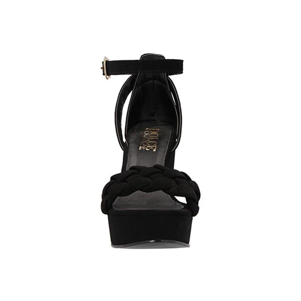 Zapatillas Plataforma Mujer Negro Glam Glam 5282 Tacones Dama Originales 
