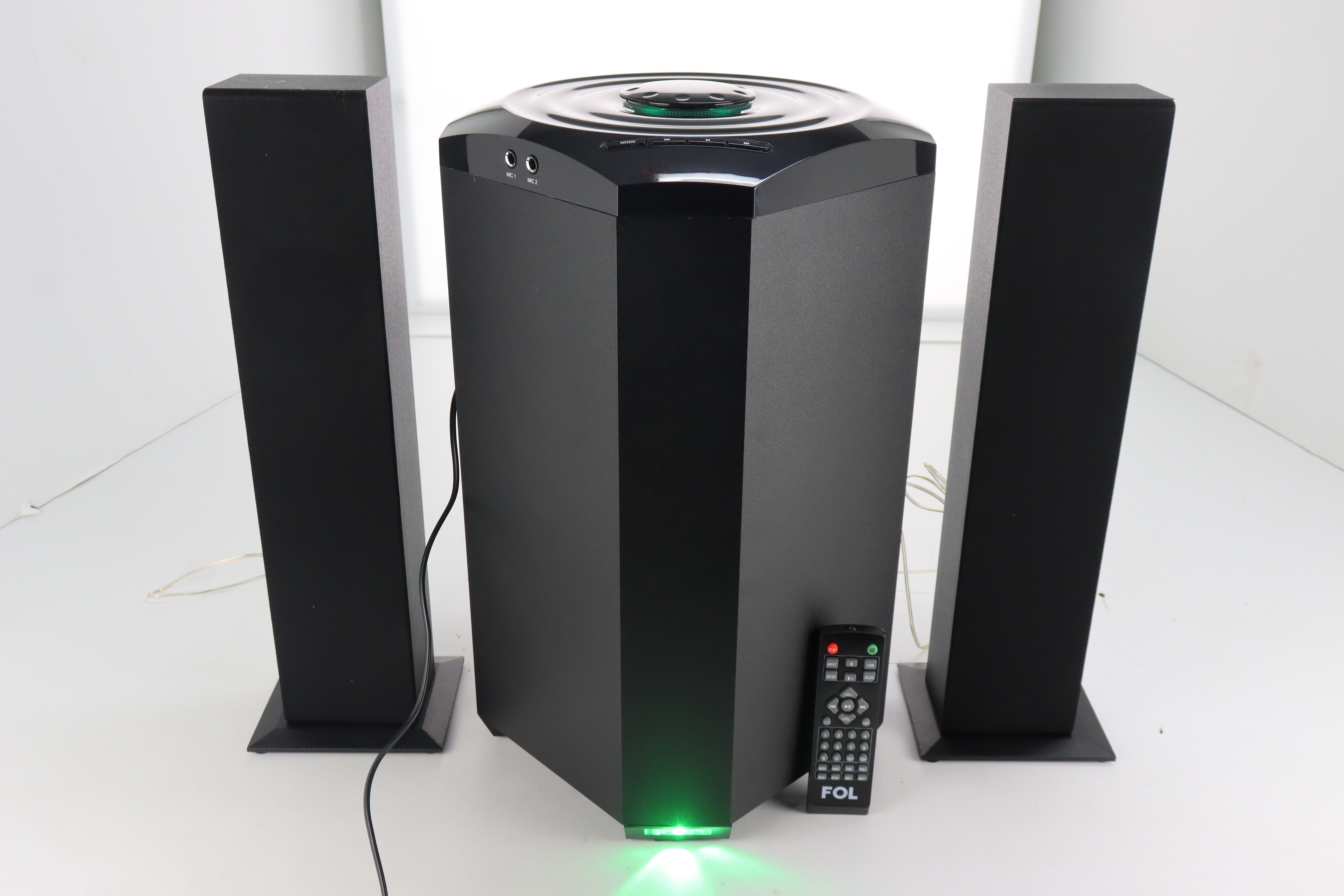 Minicomponente Fol Bluetooth Teatro En Casa Bocinas Audio.