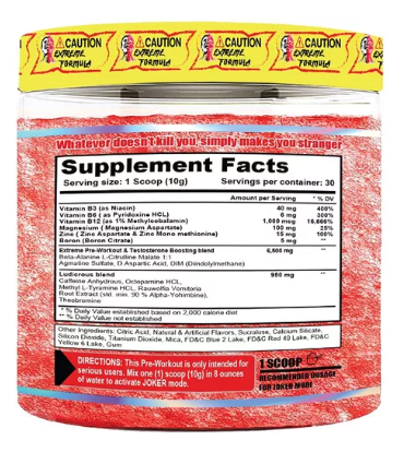 Pre Entreno Joker  Extreme 300gr (30 serv) Naranja.