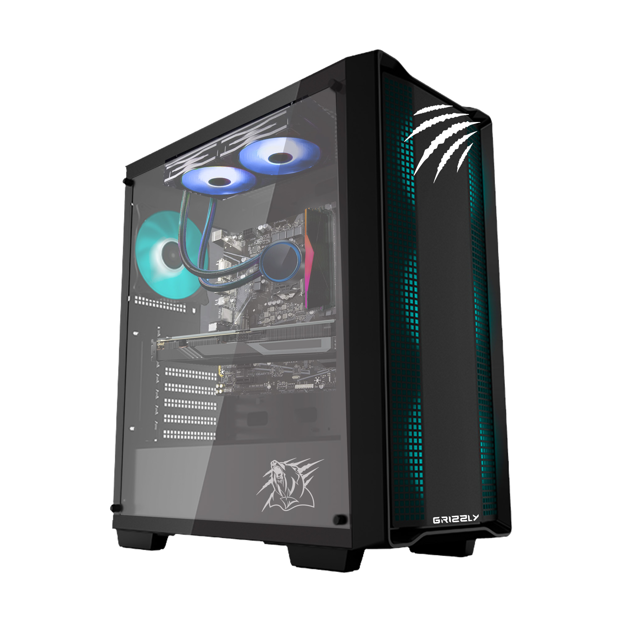 Pc Gamer Grizzly Intel Core 17 12700F 5 Ghz // Nvidia Rtx 4060 // Ram 16GB //  M.2 Nv2  1Tb //  Wifi //  BT.