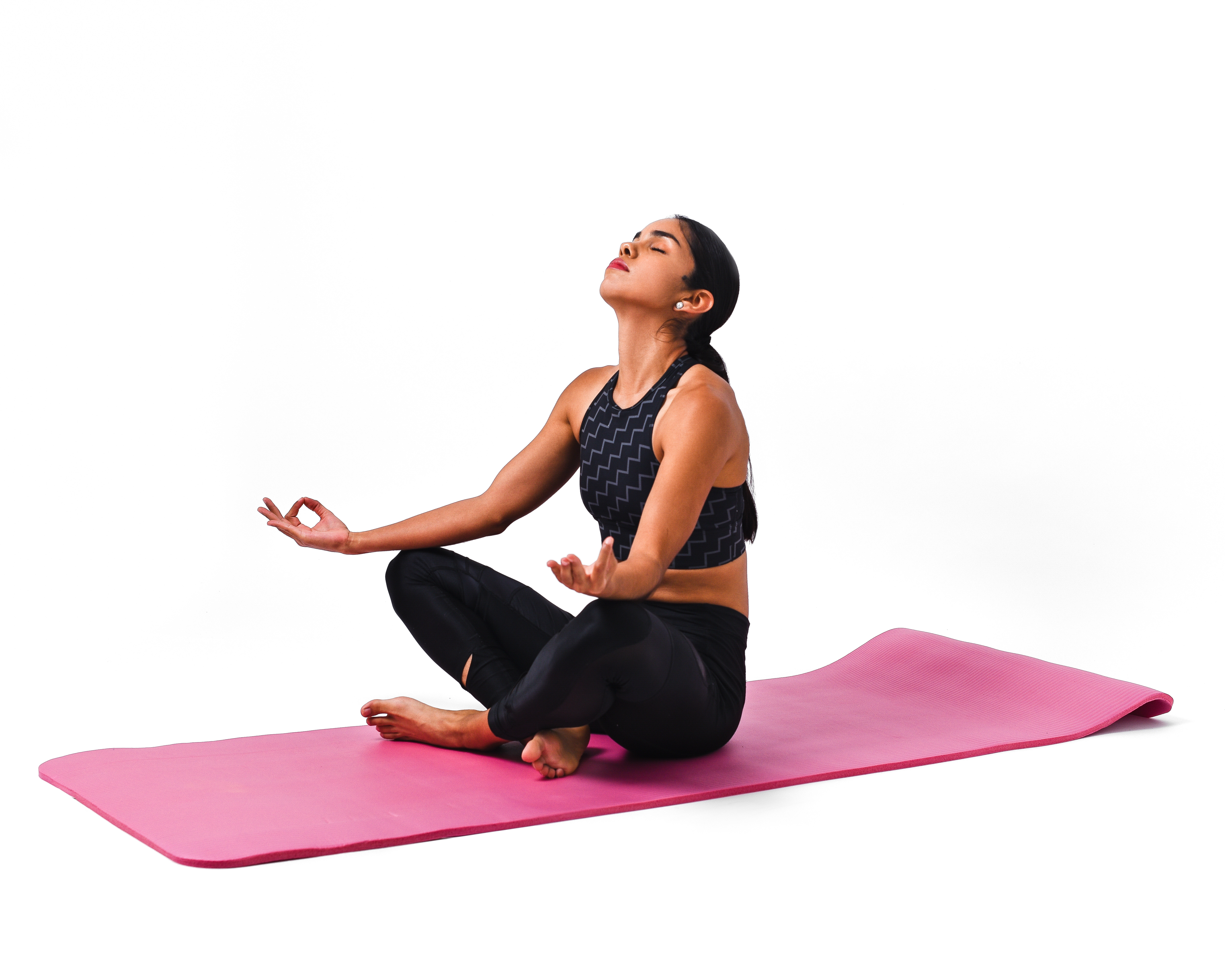 Tapete de Yoga y Pilates 10mm de Grosor Ejercicios para Fitness y Gimnasio Color Rosa Guevara Sports.