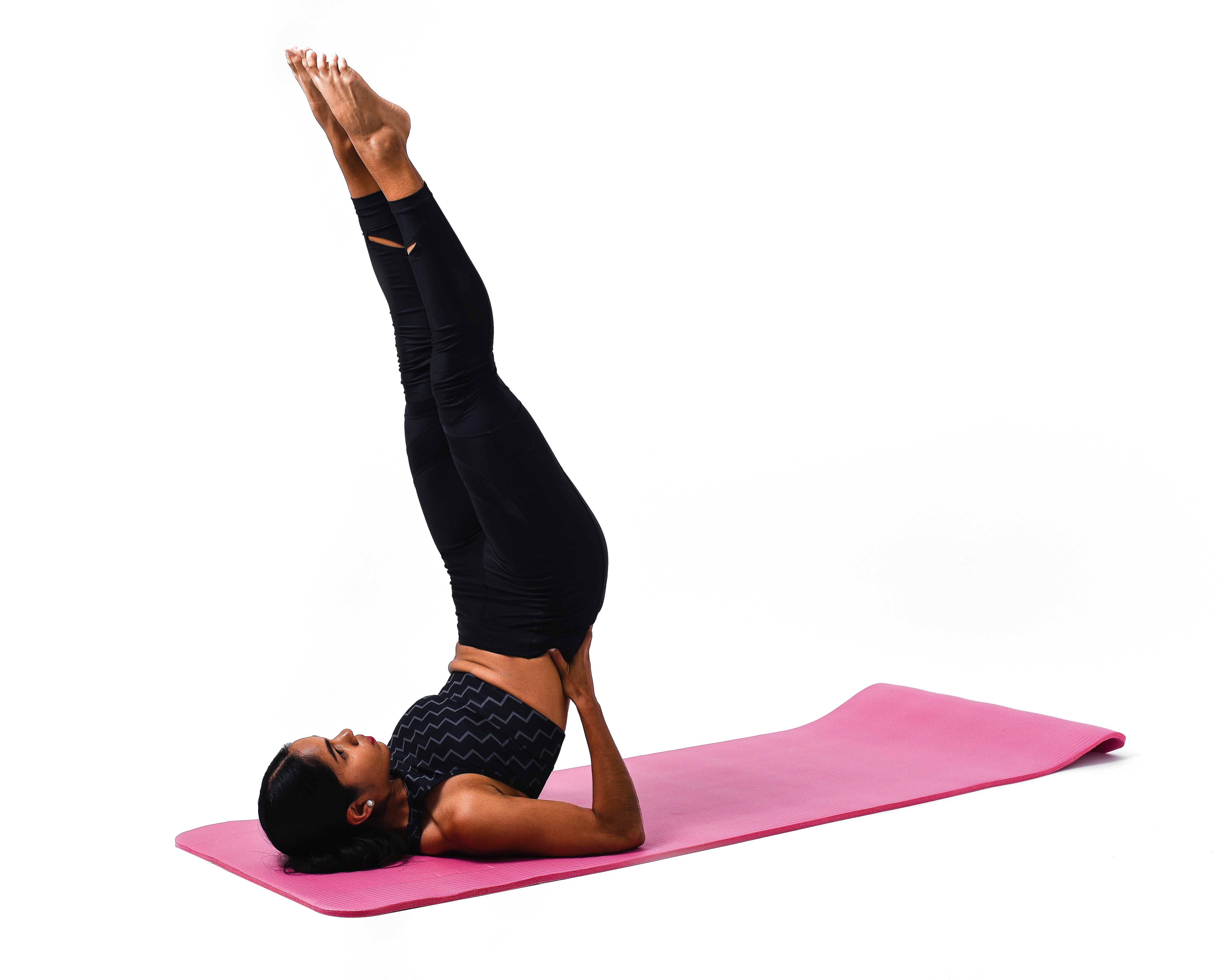 Tapete de Yoga y Pilates 10mm de Grosor Ejercicios para Fitness y Gimnasio Color Rosa Guevara Sports.