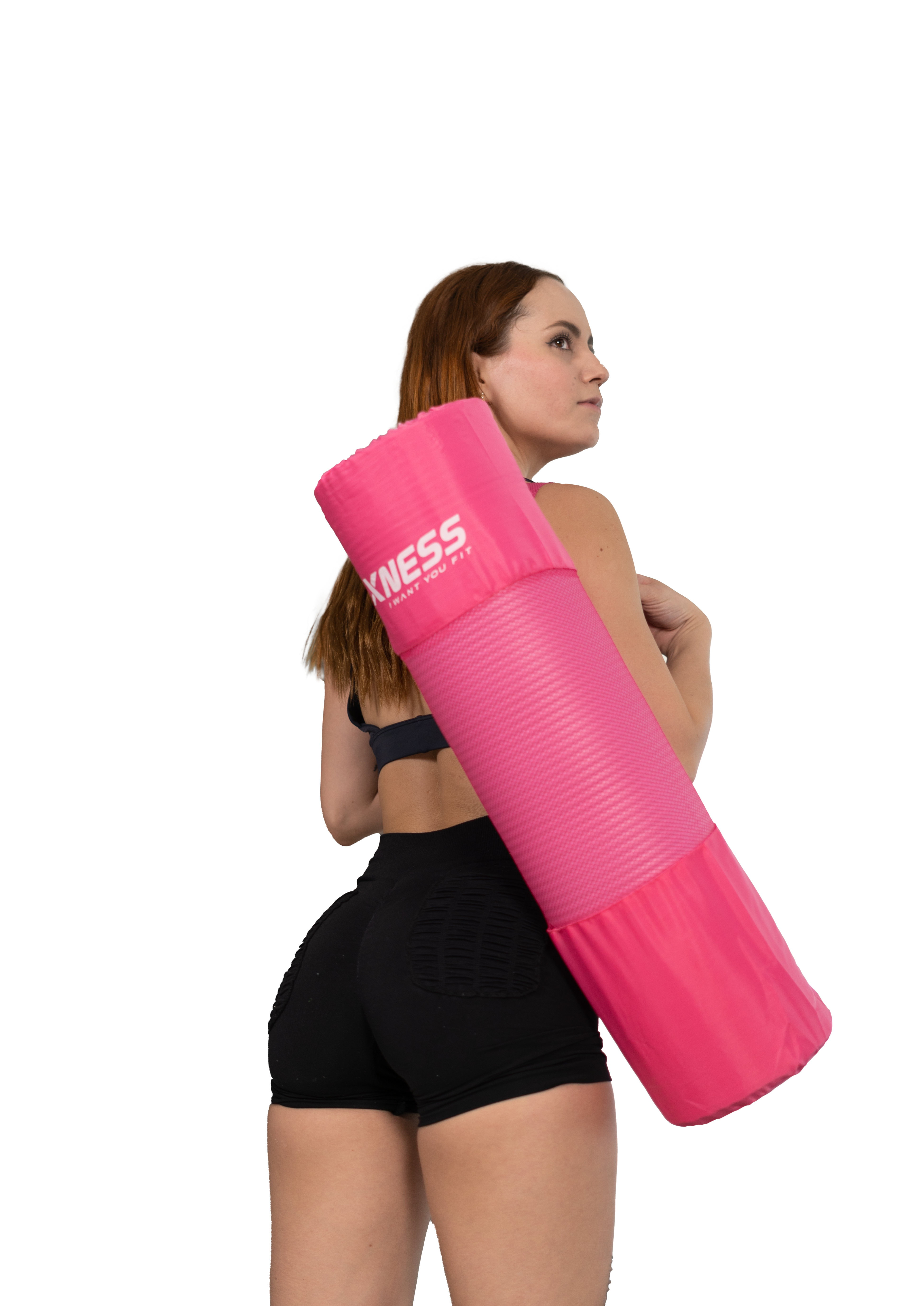 Tapete de Yoga y Pilates 10mm de Grosor Ejercicios para Fitness y Gimnasio Color Rosa Guevara Sports.