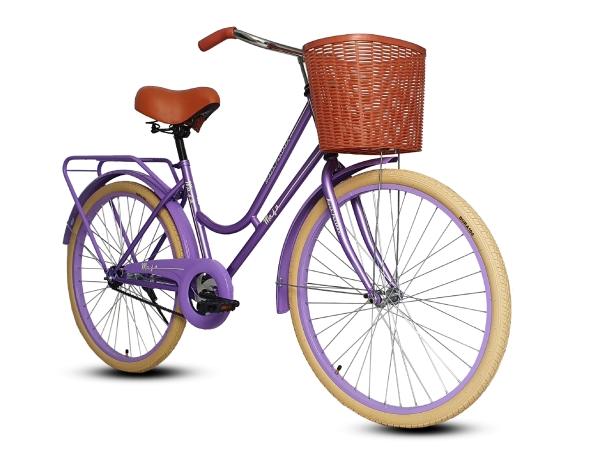 Bicicleta Black Panther Maja Vintage Rodada 26 Morado