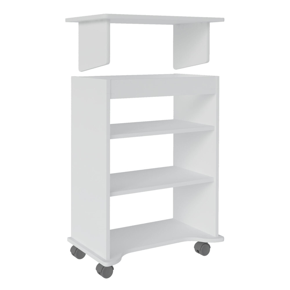 Escritorio Mesa De Computo Bertolini Portátil Blanca.