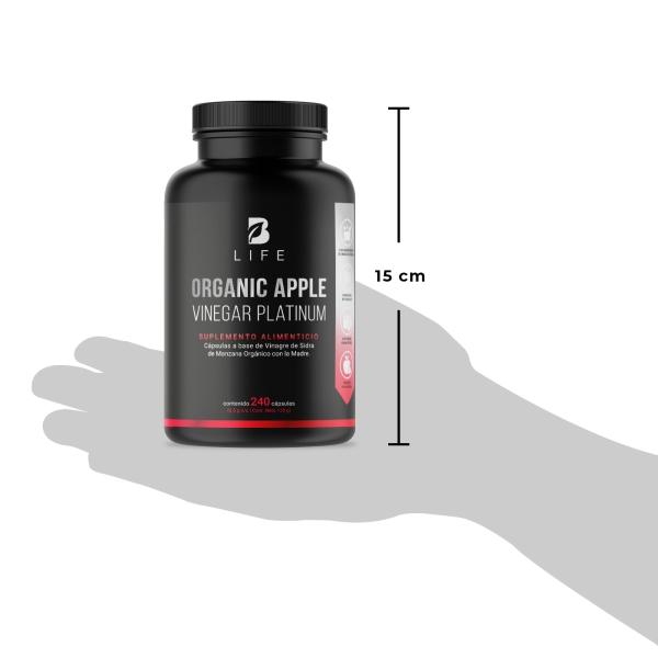 Vinagre De Manzana Orgánico De 240 Cápsulas, Apple Platinum B Life