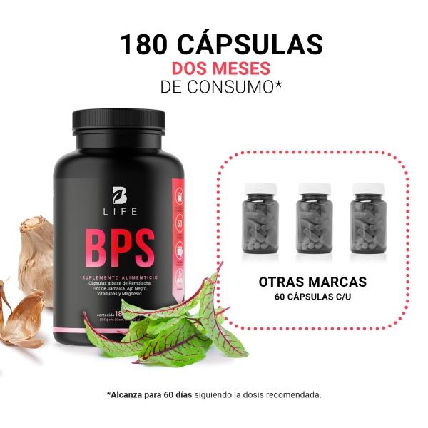 Soporte Para La Hipertensión Arterial De 180 Cápsulas. Blood Pressure Support B Life