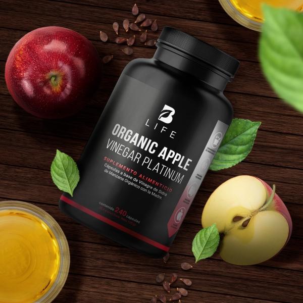 Vinagre De Manzana Orgánico De 240 Cápsulas, Apple Platinum B Life