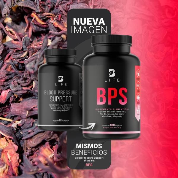 Soporte Para La Hipertensión Arterial De 180 Cápsulas. Blood Pressure Support B Life