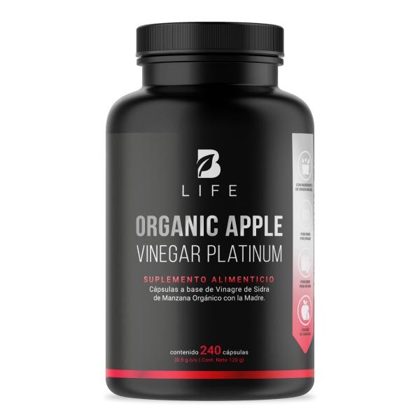 Vinagre De Manzana Orgánico De 240 Cápsulas, Apple Platinum B Life